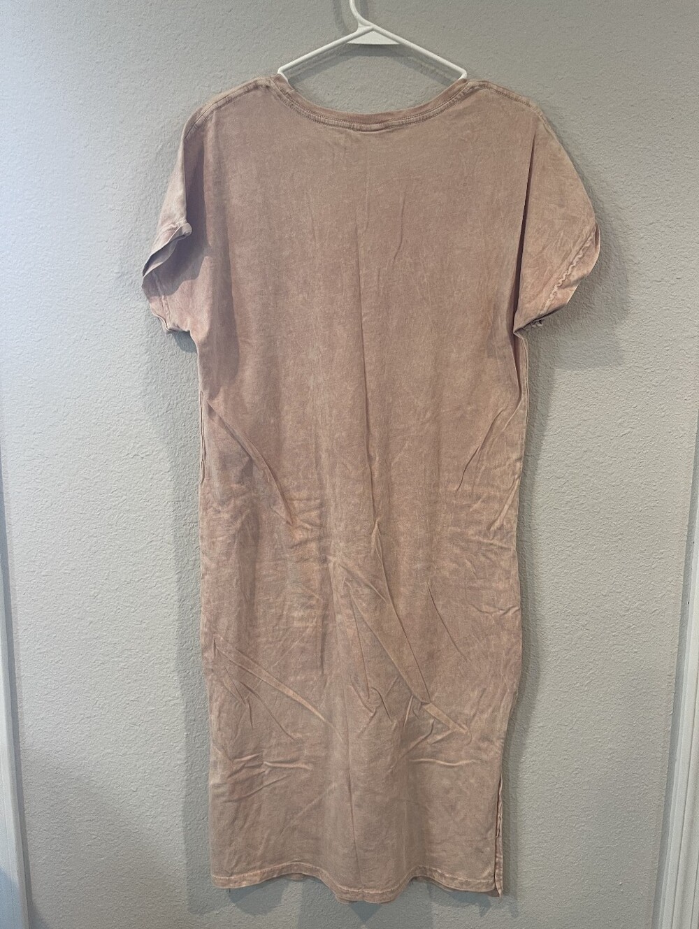 Oat Collective Womens She Is Strong Proverbs 3:25 Graphic Oversized Tee Dress View 2